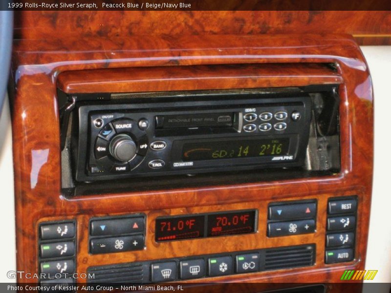 Peacock Blue / Beige/Navy Blue 1999 Rolls-Royce Silver Seraph
