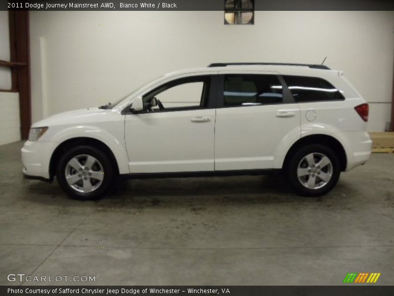 Bianco White / Black 2011 Dodge Journey Mainstreet AWD