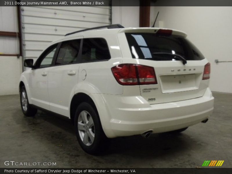 Bianco White / Black 2011 Dodge Journey Mainstreet AWD