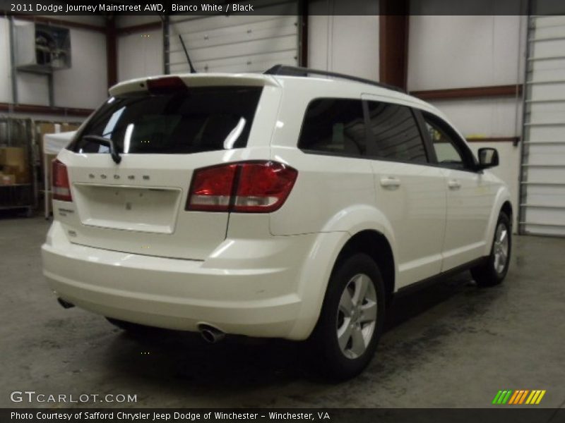 Bianco White / Black 2011 Dodge Journey Mainstreet AWD