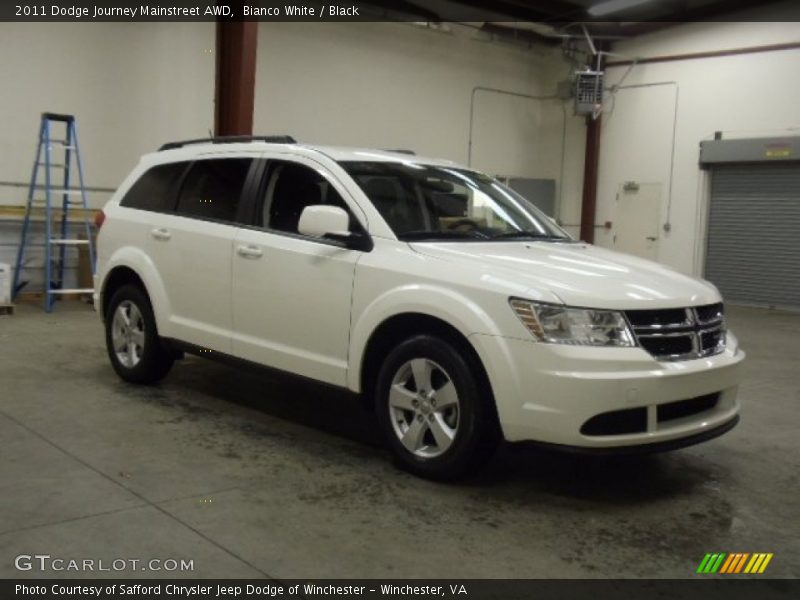 Bianco White / Black 2011 Dodge Journey Mainstreet AWD