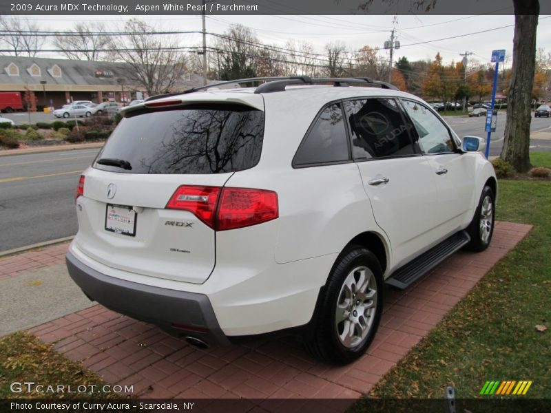 Aspen White Pearl / Parchment 2009 Acura MDX Technology