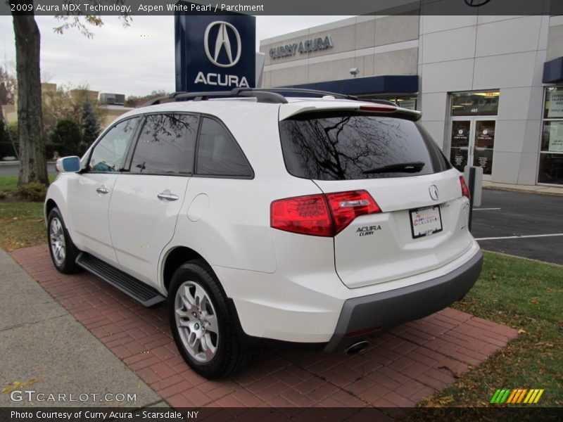 Aspen White Pearl / Parchment 2009 Acura MDX Technology