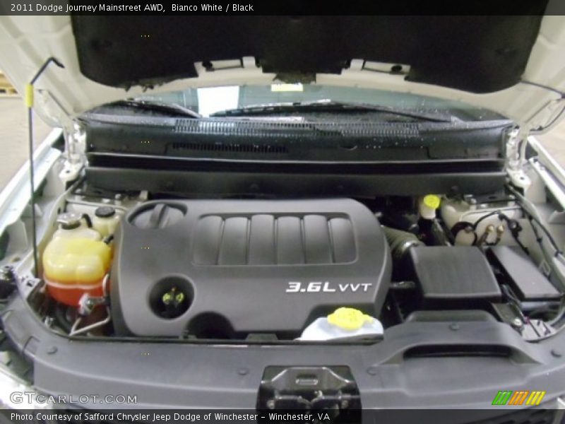 Bianco White / Black 2011 Dodge Journey Mainstreet AWD