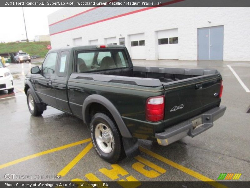 Woodland Green Metallic / Medium Prairie Tan 2001 Ford Ranger XLT SuperCab 4x4
