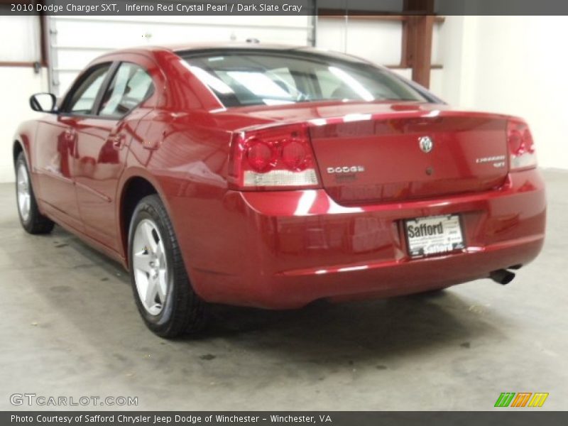 Inferno Red Crystal Pearl / Dark Slate Gray 2010 Dodge Charger SXT