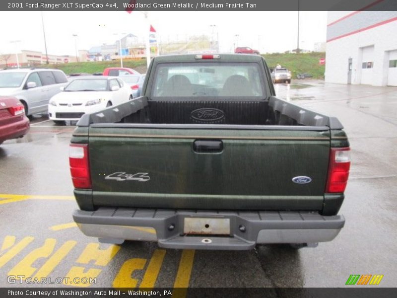 Woodland Green Metallic / Medium Prairie Tan 2001 Ford Ranger XLT SuperCab 4x4
