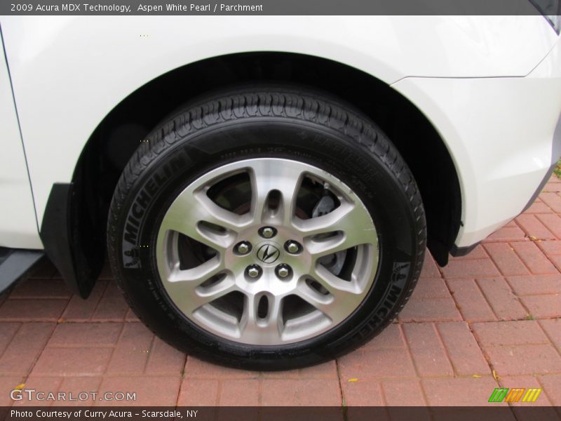 Aspen White Pearl / Parchment 2009 Acura MDX Technology
