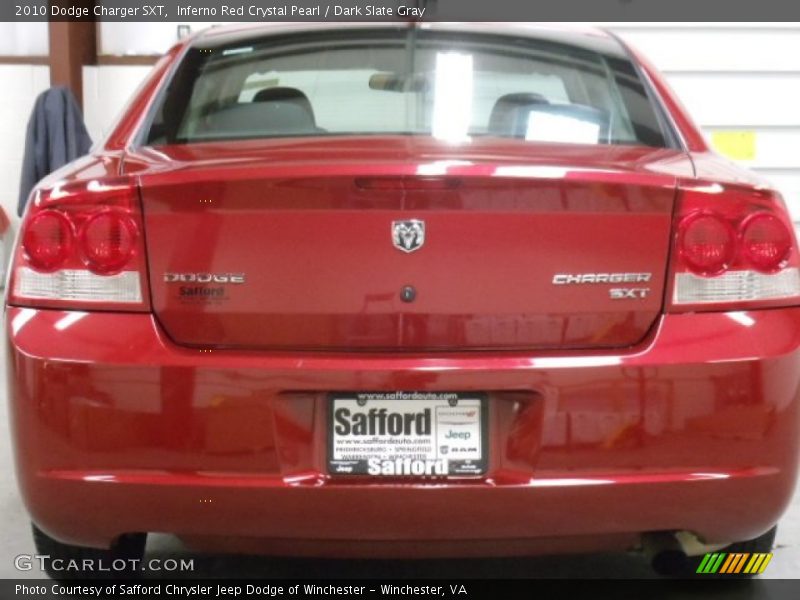 Inferno Red Crystal Pearl / Dark Slate Gray 2010 Dodge Charger SXT