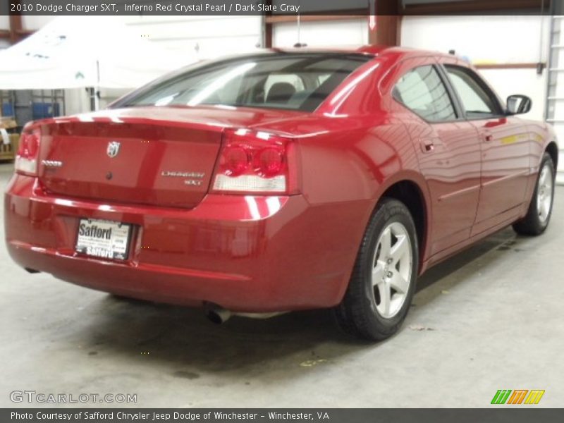 Inferno Red Crystal Pearl / Dark Slate Gray 2010 Dodge Charger SXT
