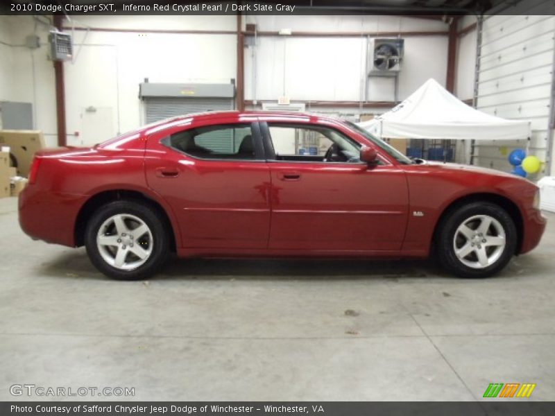 Inferno Red Crystal Pearl / Dark Slate Gray 2010 Dodge Charger SXT