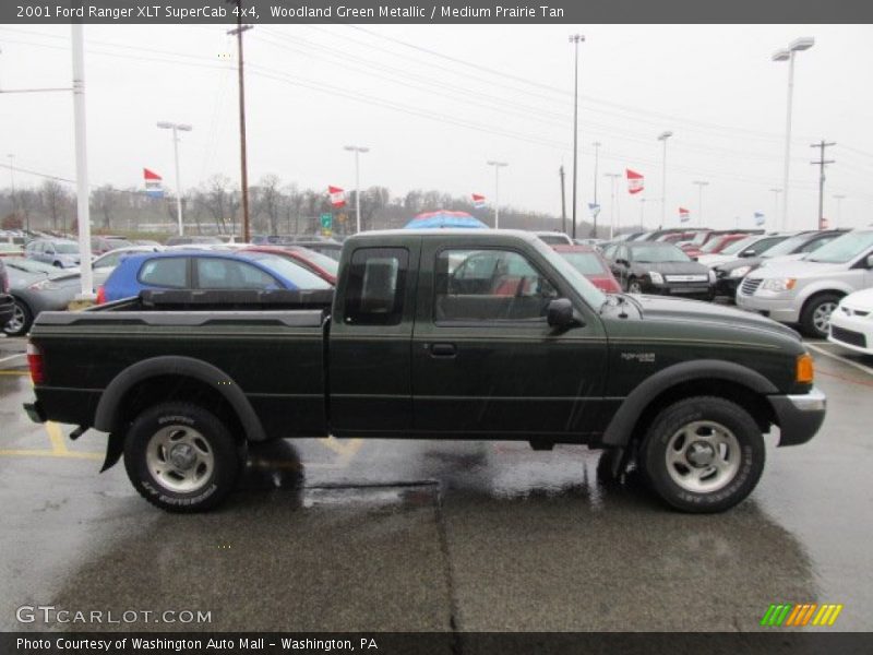 Woodland Green Metallic / Medium Prairie Tan 2001 Ford Ranger XLT SuperCab 4x4