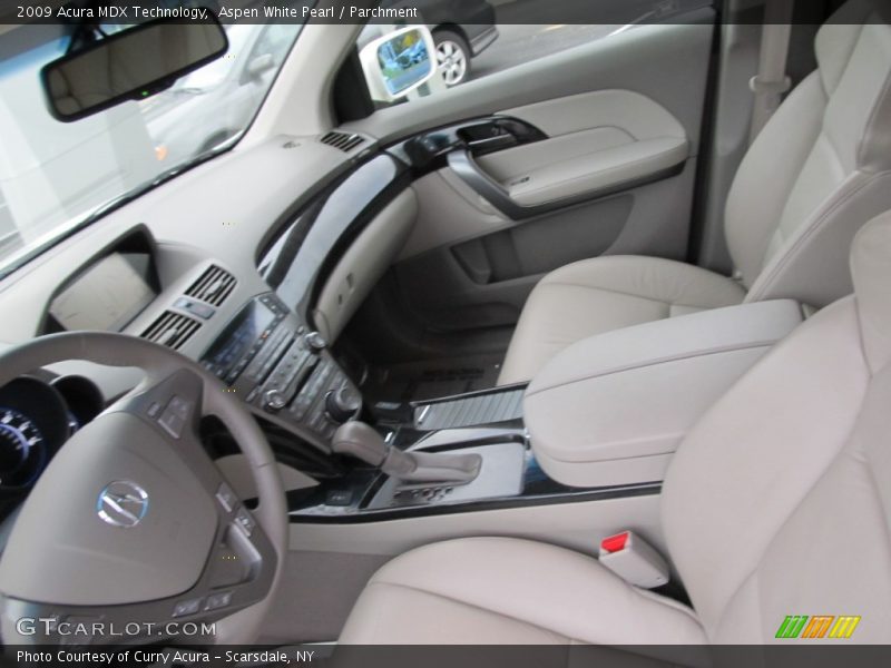 Aspen White Pearl / Parchment 2009 Acura MDX Technology