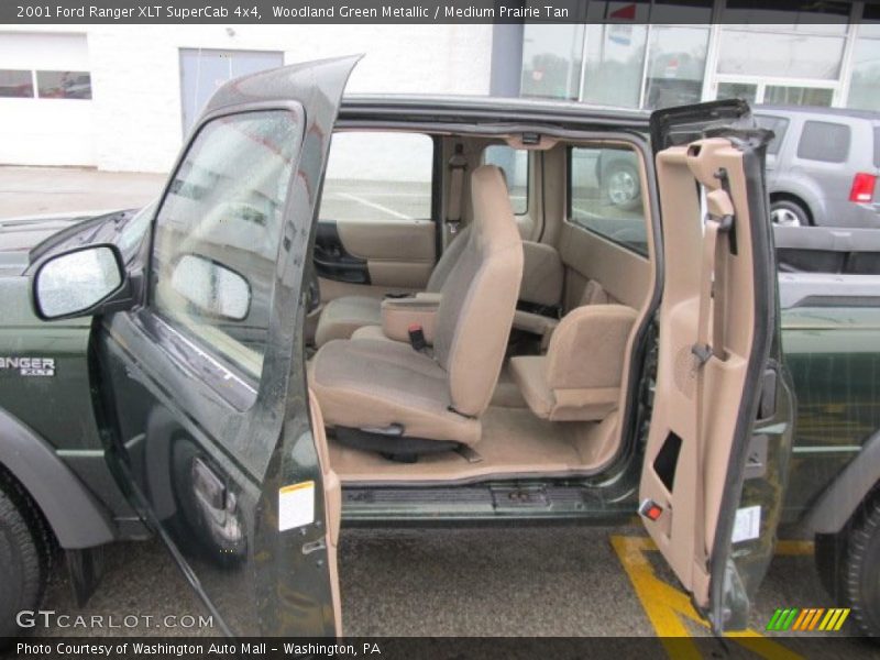 Woodland Green Metallic / Medium Prairie Tan 2001 Ford Ranger XLT SuperCab 4x4