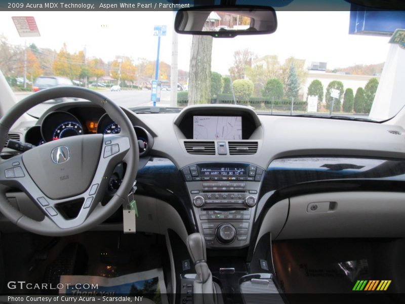Aspen White Pearl / Parchment 2009 Acura MDX Technology