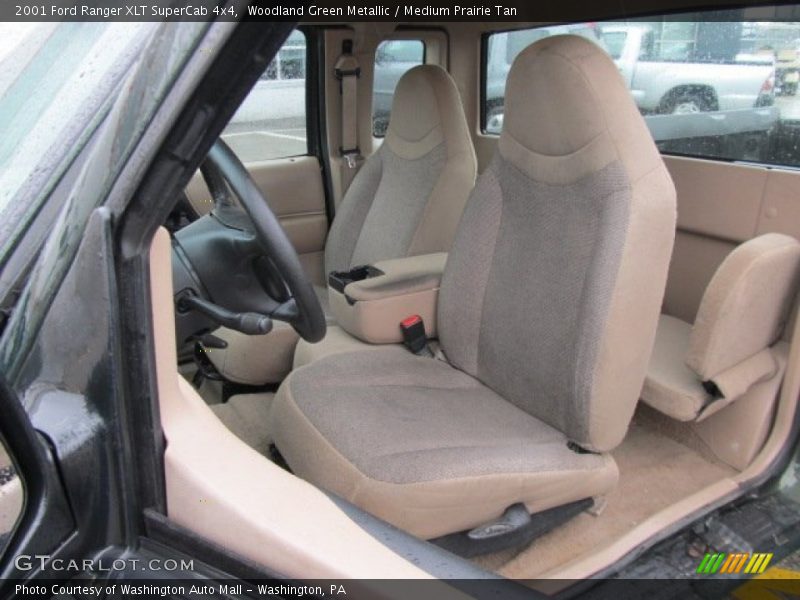 Woodland Green Metallic / Medium Prairie Tan 2001 Ford Ranger XLT SuperCab 4x4