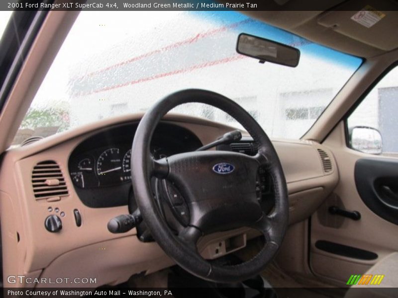Woodland Green Metallic / Medium Prairie Tan 2001 Ford Ranger XLT SuperCab 4x4
