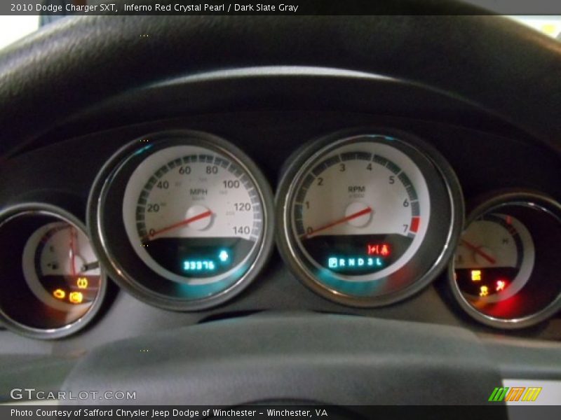 Inferno Red Crystal Pearl / Dark Slate Gray 2010 Dodge Charger SXT