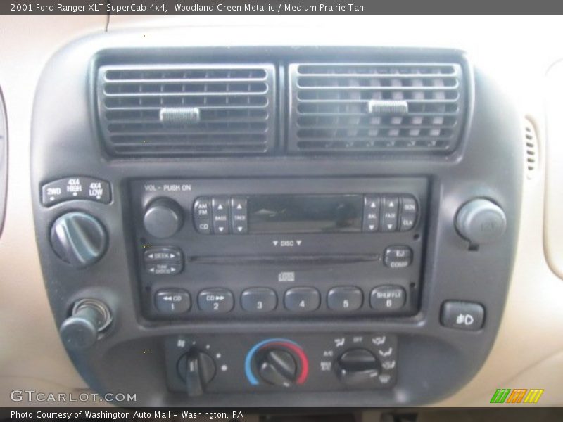 Woodland Green Metallic / Medium Prairie Tan 2001 Ford Ranger XLT SuperCab 4x4