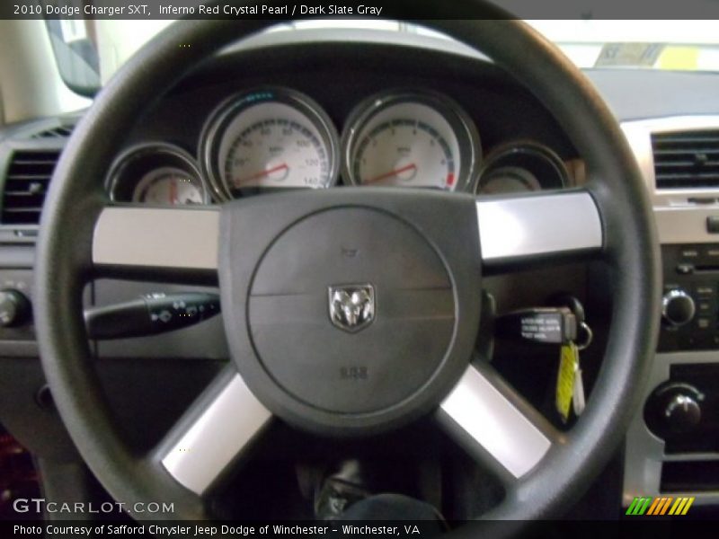 Inferno Red Crystal Pearl / Dark Slate Gray 2010 Dodge Charger SXT
