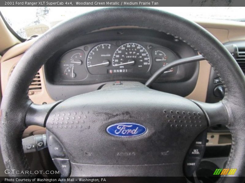 Woodland Green Metallic / Medium Prairie Tan 2001 Ford Ranger XLT SuperCab 4x4
