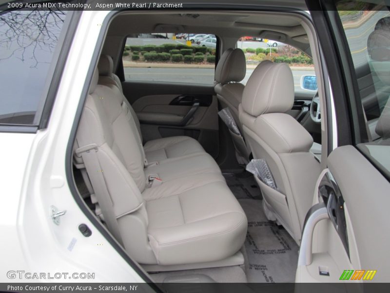 Aspen White Pearl / Parchment 2009 Acura MDX Technology