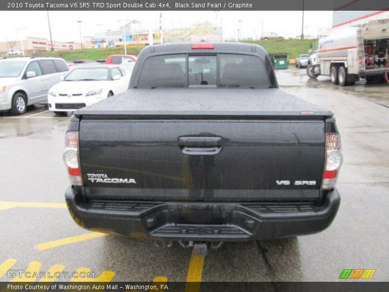 Black Sand Pearl / Graphite 2010 Toyota Tacoma V6 SR5 TRD Sport Double Cab 4x4