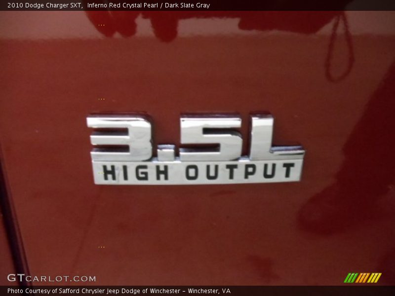 Inferno Red Crystal Pearl / Dark Slate Gray 2010 Dodge Charger SXT