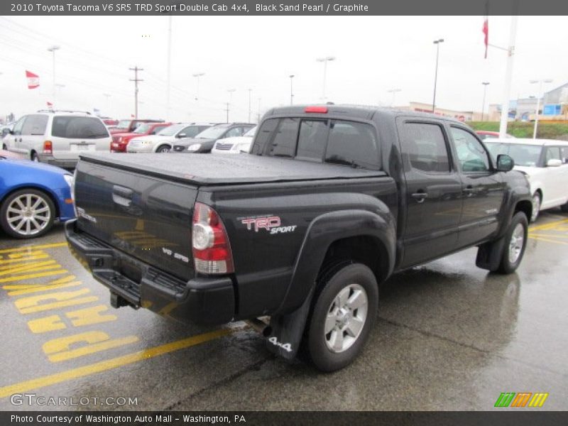 Black Sand Pearl / Graphite 2010 Toyota Tacoma V6 SR5 TRD Sport Double Cab 4x4