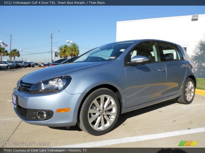 Shark Blue Metallic / Titan Black 2012 Volkswagen Golf 4 Door TDI