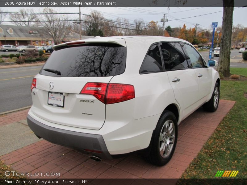 Aspen White Pearl / Parchment 2008 Acura MDX Technology