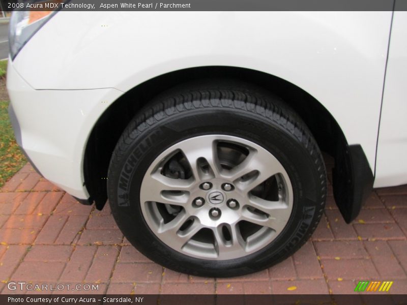 Aspen White Pearl / Parchment 2008 Acura MDX Technology