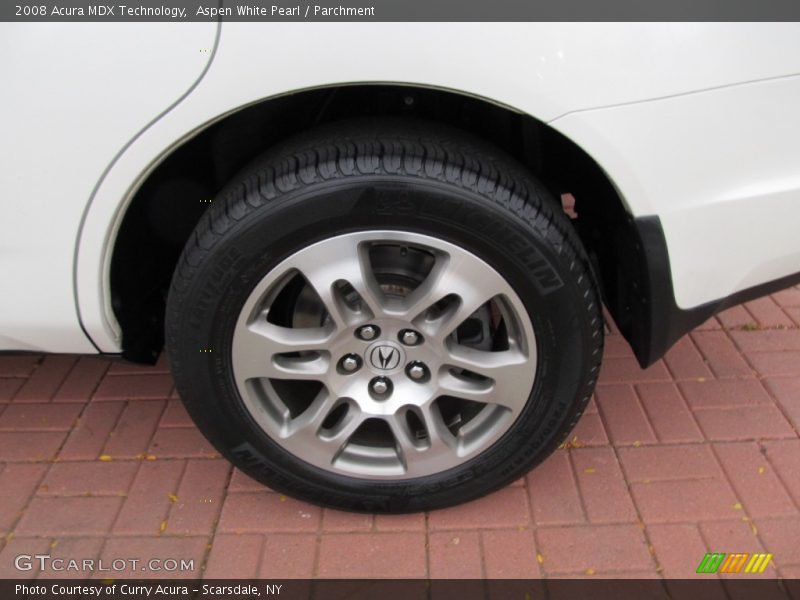 Aspen White Pearl / Parchment 2008 Acura MDX Technology