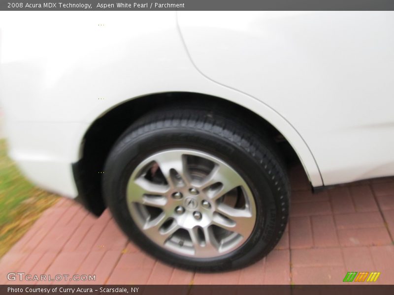 Aspen White Pearl / Parchment 2008 Acura MDX Technology