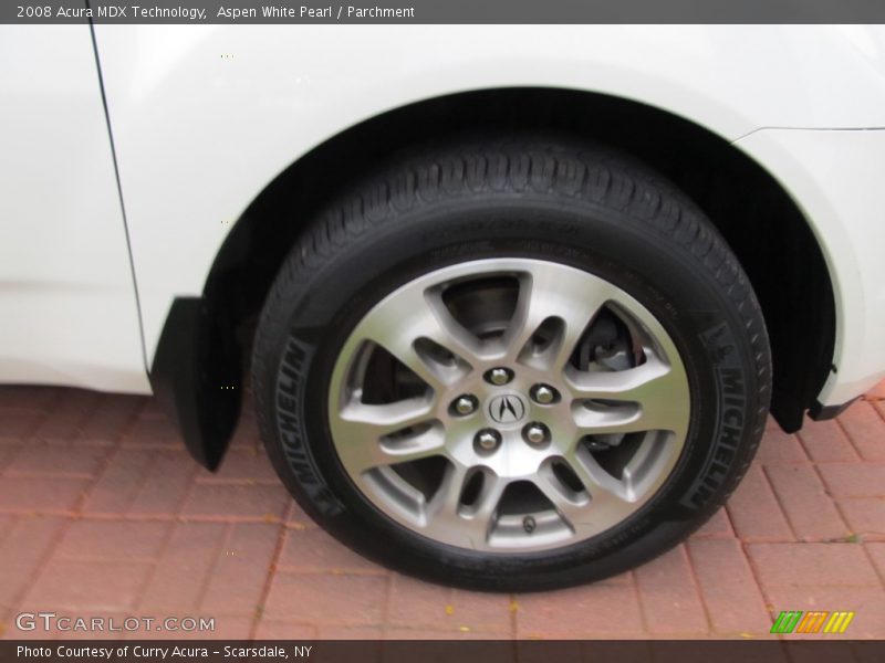 Aspen White Pearl / Parchment 2008 Acura MDX Technology