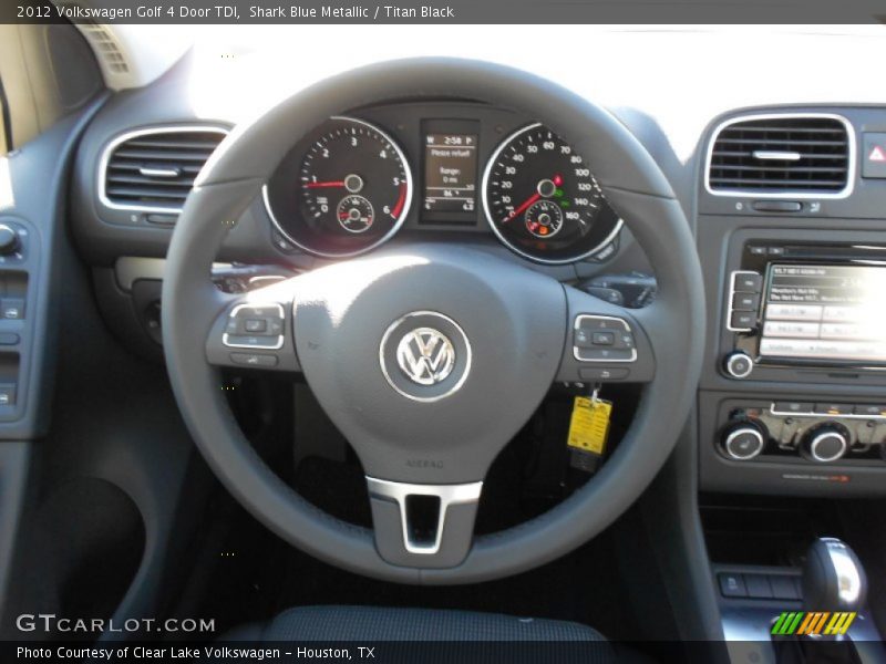Shark Blue Metallic / Titan Black 2012 Volkswagen Golf 4 Door TDI