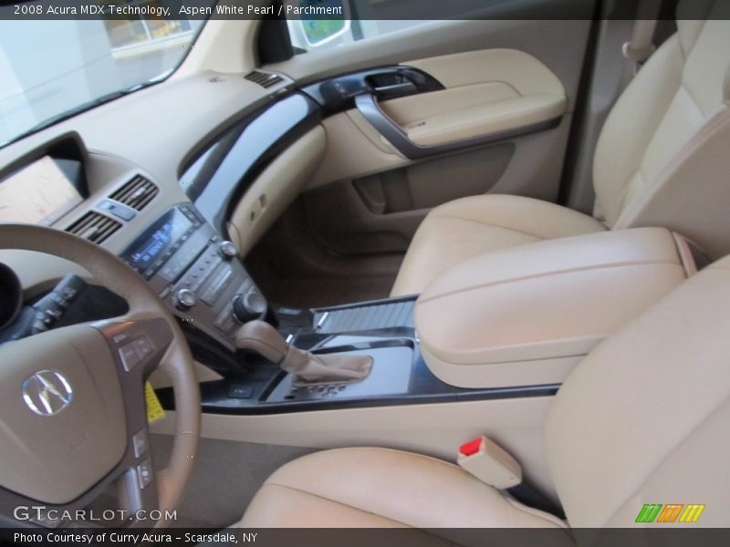 Aspen White Pearl / Parchment 2008 Acura MDX Technology