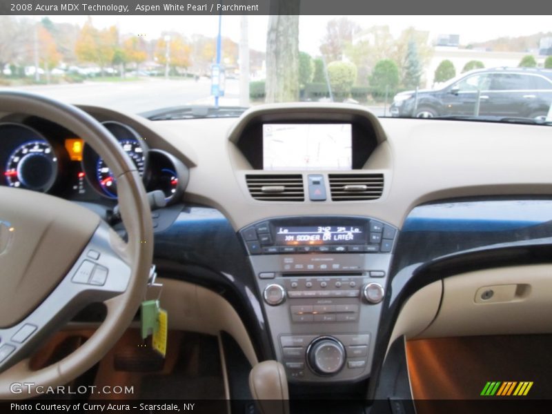 Aspen White Pearl / Parchment 2008 Acura MDX Technology