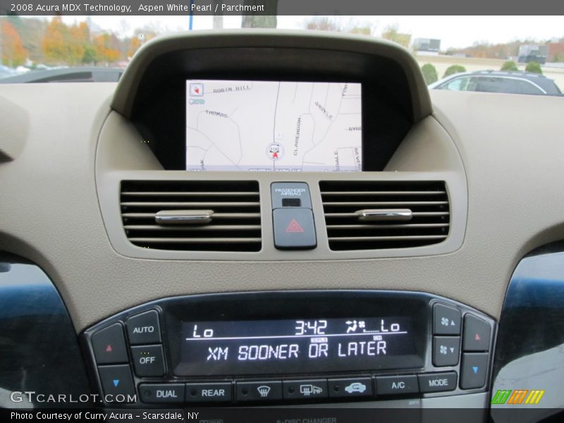 Aspen White Pearl / Parchment 2008 Acura MDX Technology
