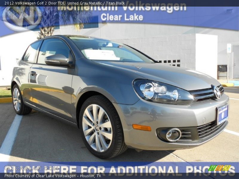 United Gray Metallic / Titan Black 2012 Volkswagen Golf 2 Door TDI
