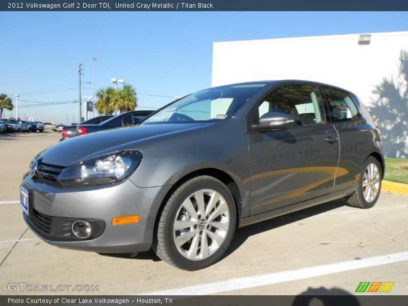 United Gray Metallic / Titan Black 2012 Volkswagen Golf 2 Door TDI