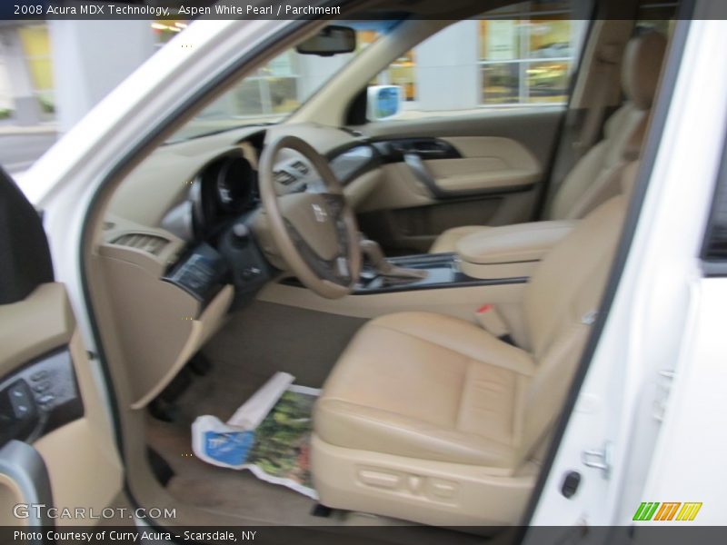 Aspen White Pearl / Parchment 2008 Acura MDX Technology