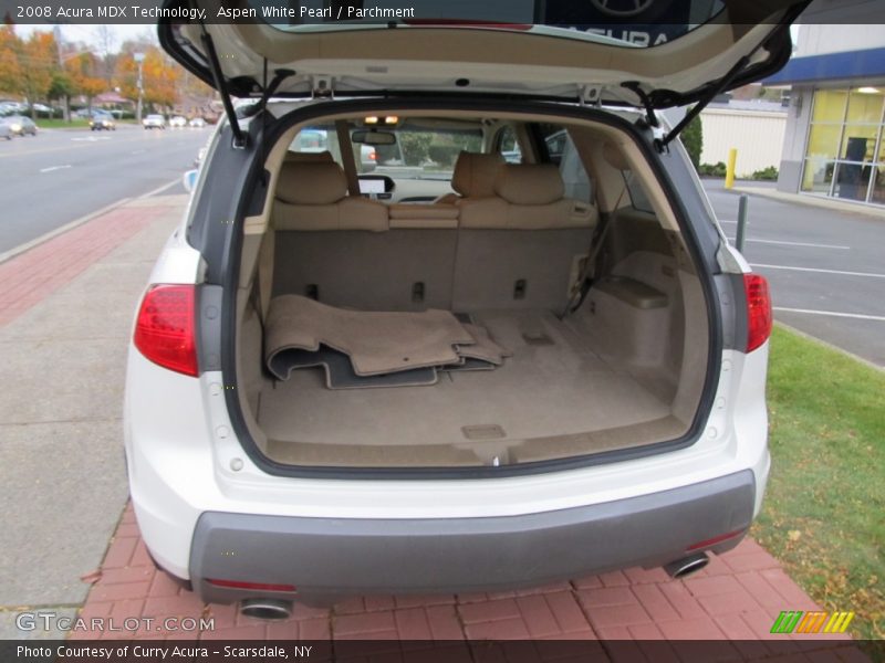 Aspen White Pearl / Parchment 2008 Acura MDX Technology