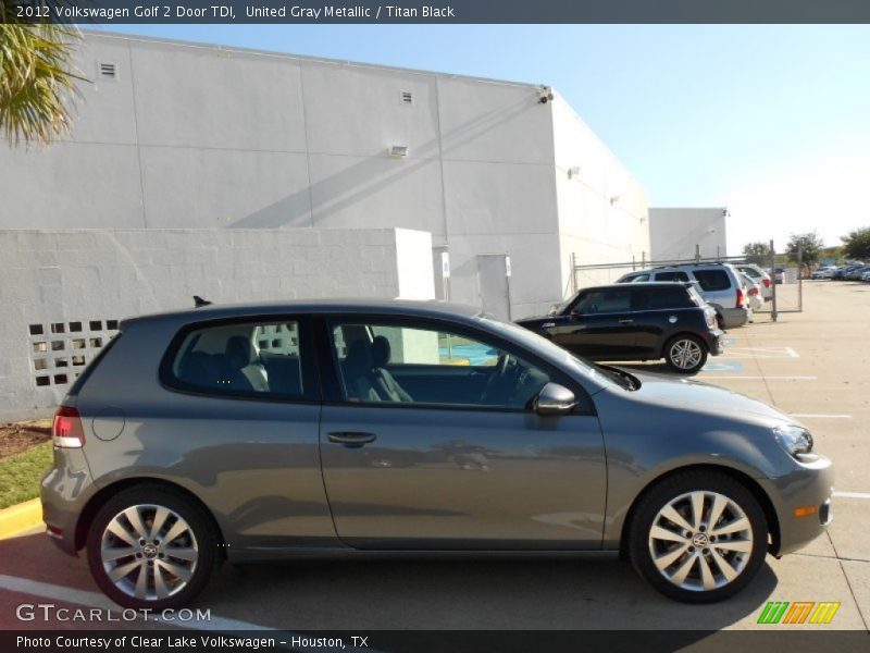 United Gray Metallic / Titan Black 2012 Volkswagen Golf 2 Door TDI