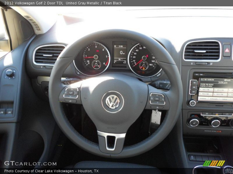 United Gray Metallic / Titan Black 2012 Volkswagen Golf 2 Door TDI