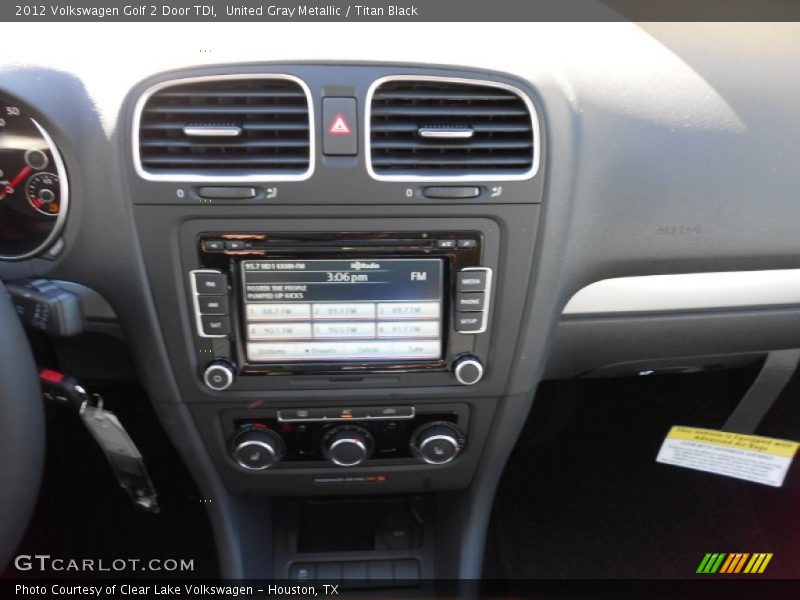 United Gray Metallic / Titan Black 2012 Volkswagen Golf 2 Door TDI