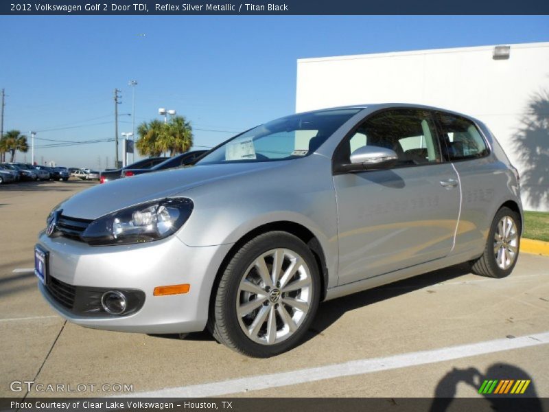 Reflex Silver Metallic / Titan Black 2012 Volkswagen Golf 2 Door TDI