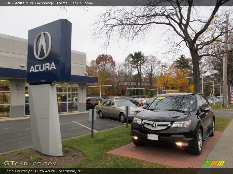 Formal Black / Ebony 2009 Acura MDX Technology
