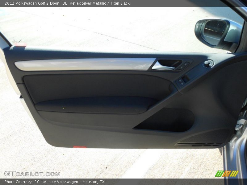 Reflex Silver Metallic / Titan Black 2012 Volkswagen Golf 2 Door TDI