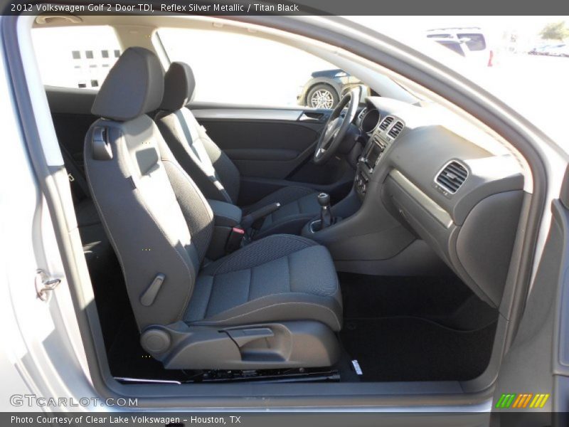 Reflex Silver Metallic / Titan Black 2012 Volkswagen Golf 2 Door TDI